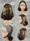 Short virgin 13x4 frontal loose wave Wig 100% Brazilian Hair Wig 94