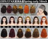 11A 13x4 spring  curly Wig 110 260g