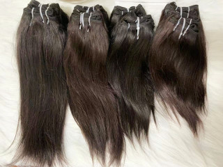 12A Raw Hair 1 pack 5pcs 100% Unprocessed Virgin Remy Hair Weave Human Hair Extensions Natural Black Color Pango
