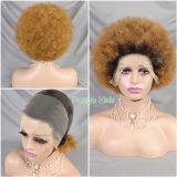 13x4 frontal Afro curly wig 116