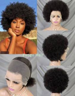 13x4 frontal Afro curly wig 116