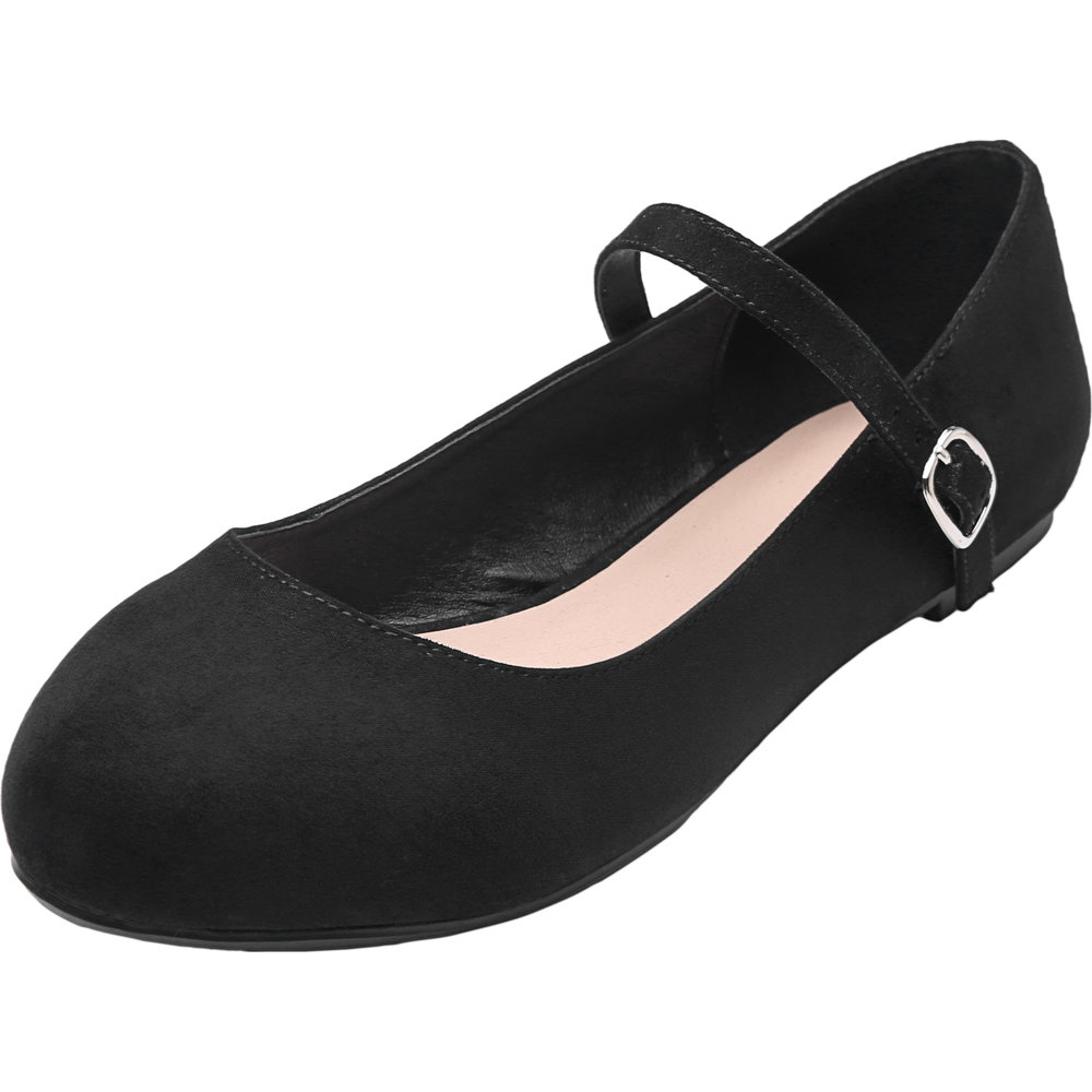 Us 29 99 Women S Wide Width Flat Shoes Comfortable Adjustable
