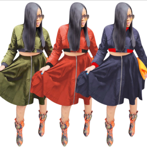 Qiu dong style is recreational 2 pieces of skirt suit OYP-6075