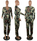 Camouflage sports jumpsuit OYP-6068