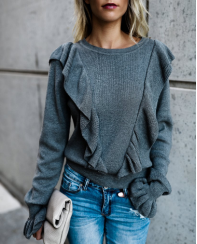 Autumn style casual long sleeve sweater MD-031