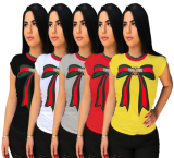 Casual women's wear featured printed women's t-shirts
