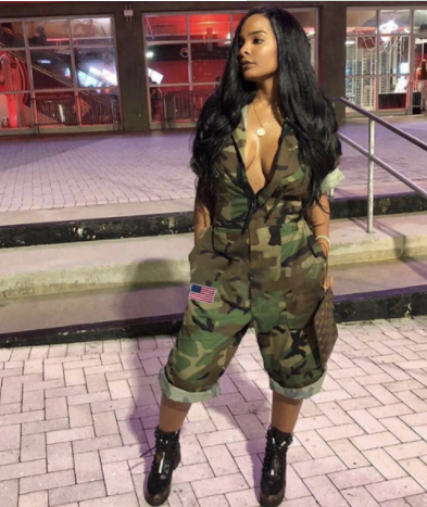 Sexy camouflage jumpsuit MD-074