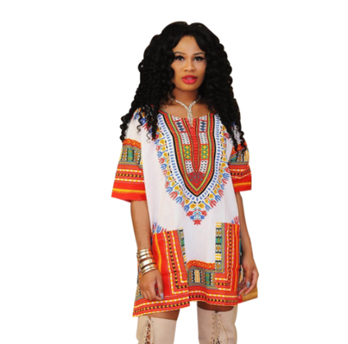 Fashionable printed folk totem skirt OYF-8008