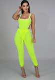 Solid color sling two-piece set CQ-5222