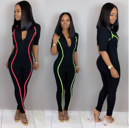 Sexy v-neck jumpsuit for women ORY-5091