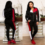 Fashion stitching casual sports suit ORY-5075