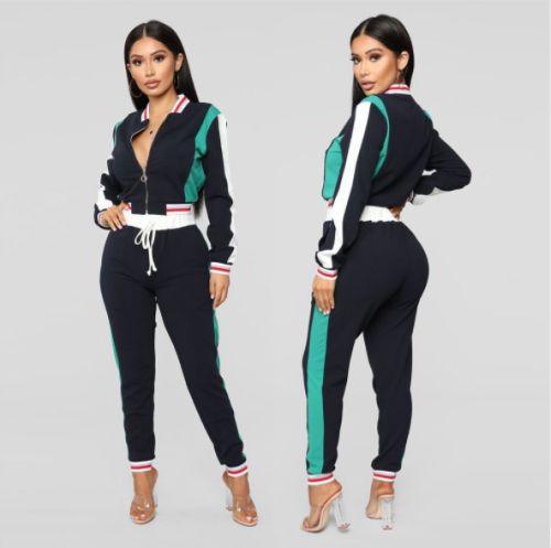 Fashion stitching casual sports suit ORY-5048
