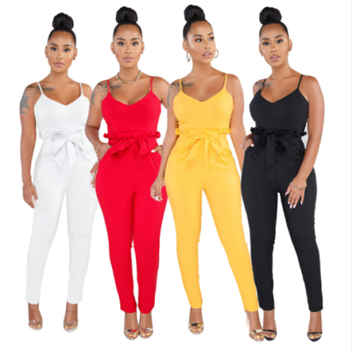 Slim jumpsuits in classic colors SMR-9271