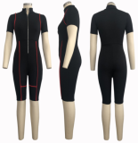 Hot selling sexy fashion slim short jumpsuit SMR-9073