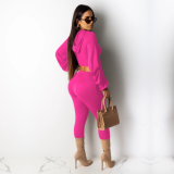 Hooded tracksuit two-piece suit SM-3887