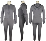 Hooded tracksuit two-piece suit SM-3887