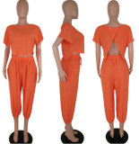 Loose, casual, bound feet suit TK-6016