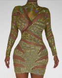 Sexy hot drill see-through dress CY-8221
