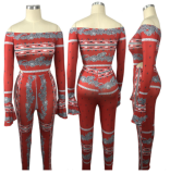 Print tight casual sexy two-piece suit MYF-9576