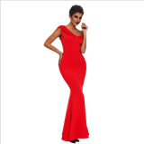 Sexy slim back red dress dress MYF-9584