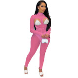 Elastic Tights with Individual Mesh Jumpsuit