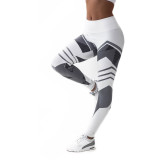 Printed yoga pants suit hip-lift high-waist leggings