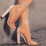 Open toe women's stiletto sandals Shoes