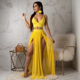 Sexy Chiffon suspender two piece dress 8 colors