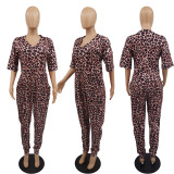 European and American women's camouflage printed Jumpsuit