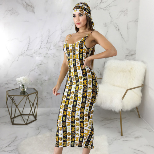 Sexy fashion digital print dress