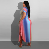 Oversized dress gradient dress