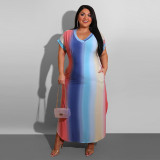 Oversized dress gradient dress
