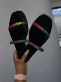 Pop sandals crystal laces color diamond Plus size shoes