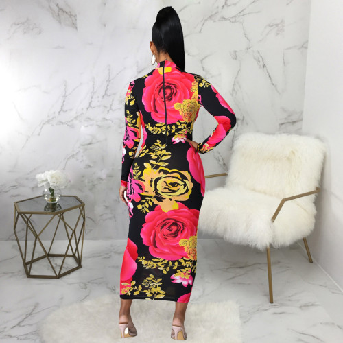 Fashion digital printing women's dress