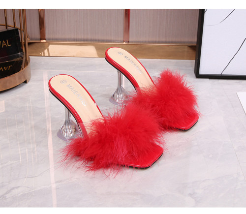 Fish mouth wine cup and high heel shoes Plus size shoes