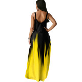 Casual Fashion Summer Loose Sleeveless V-Neck Sling Dress