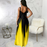 Casual Fashion Summer Loose Sleeveless V-Neck Sling Dress