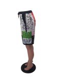Net Red Big seller print fashion casual double pocket shorts