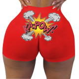Net red Print Shorts s-4xl pants