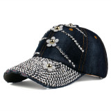 Baseball cap four flower diamond cap hats