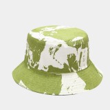 Tie dyed fisherman hat men's and women's fashion trend double-sided basin hats