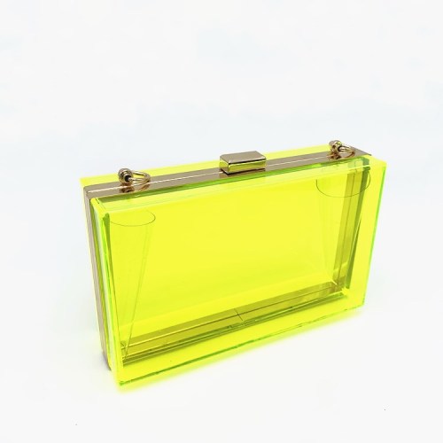 Acrylic transparent fashion small square Bags