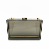 Acrylic transparent fashion small square Bags