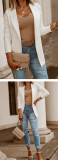 Women's lapel cardigan solid color suit jacket women 2021 summer new chic small top