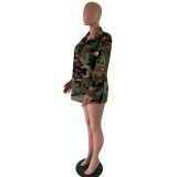 Women's autumn and winter camouflage jacket workwear casual style