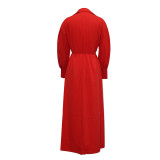 2021 women's autumn and winter dresses fashion long-sleeved mid-length temperament blouse shirt skirt