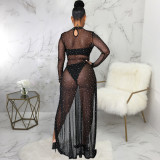 Sexy fashion nightclub high stretch mesh women's dress