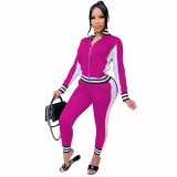 Women's jacket cotton blended suit sportswear two-piece running suit jacket autumn and winter