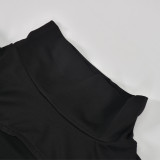Autumn T-shirt Hollow Lace-up Long Sleeve Half High Neck Sexy Women's Top