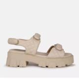 Platform high heel sandals fish mouth Velcro plus size sandals